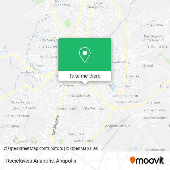 Recicláveis Anápolis map