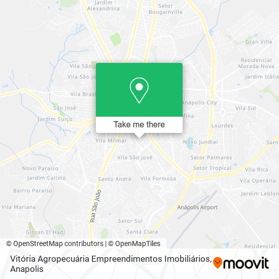 Vitória Agropecuária Empreendimentos Imobiliários map