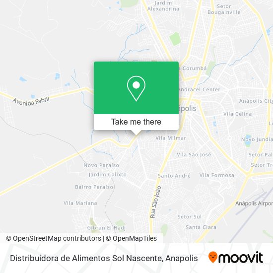 Distribuidora de Alimentos Sol Nascente map