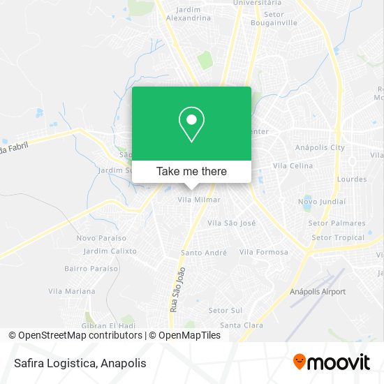 Safira Logistica map
