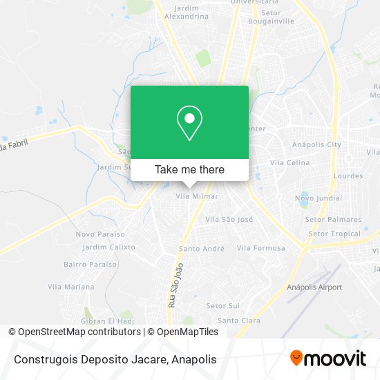 Construgois Deposito Jacare map