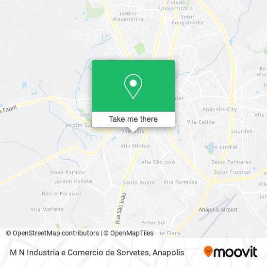 Mapa M N Industria e Comercio de Sorvetes