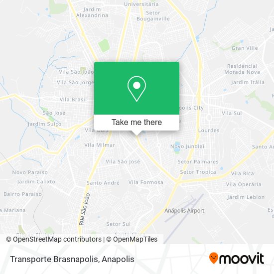 Transporte Brasnapolis map