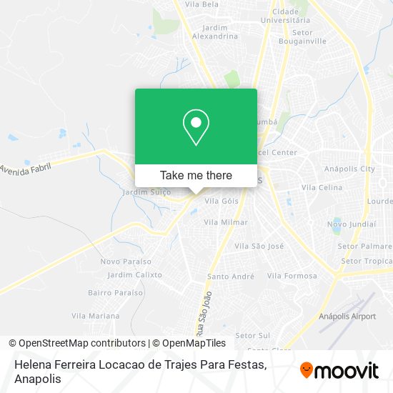Mapa Helena Ferreira Locacao de Trajes Para Festas