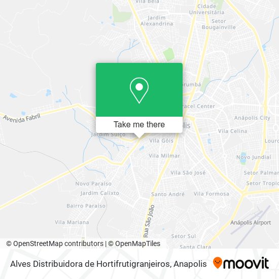 Alves Distribuidora de Hortifrutigranjeiros map