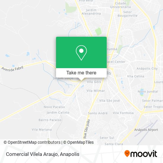 Comercial Vilela Araujo map