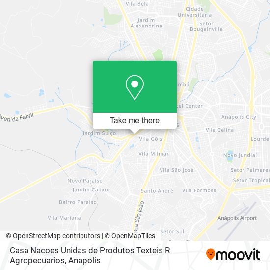 Casa Nacoes Unidas de Produtos Texteis R Agropecuarios map