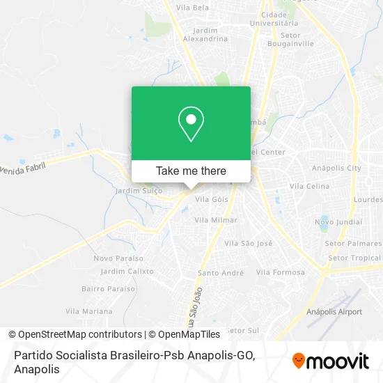 Partido Socialista Brasileiro-Psb Anapolis-GO map