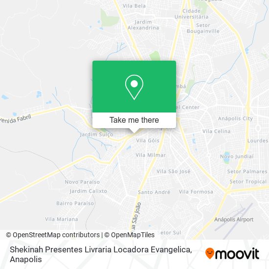 Mapa Shekinah Presentes Livraria Locadora Evangelica