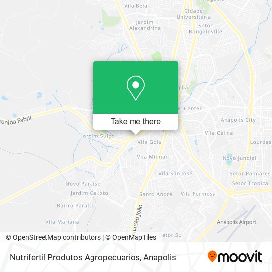 Nutrifertil Produtos Agropecuarios map