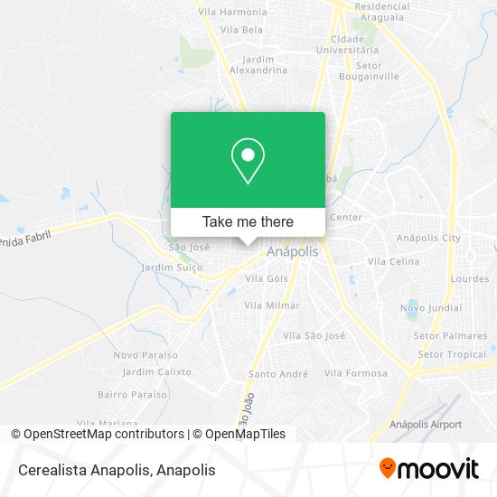 Cerealista Anapolis map