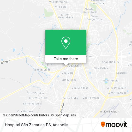 Hospital São Zacarias-PS map