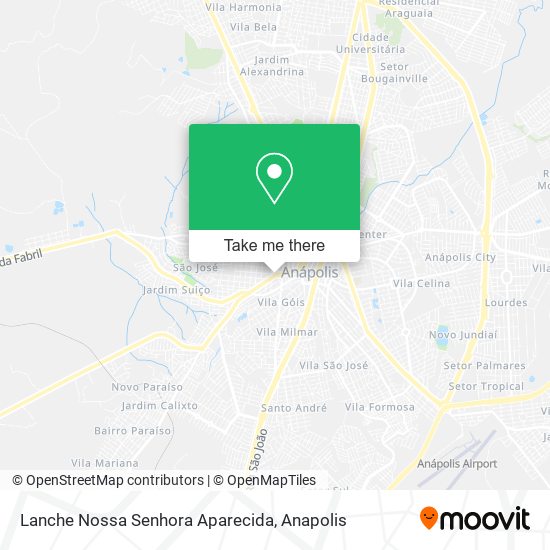 Lanche Nossa Senhora Aparecida map