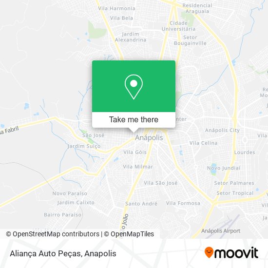 Aliança Auto Peças map