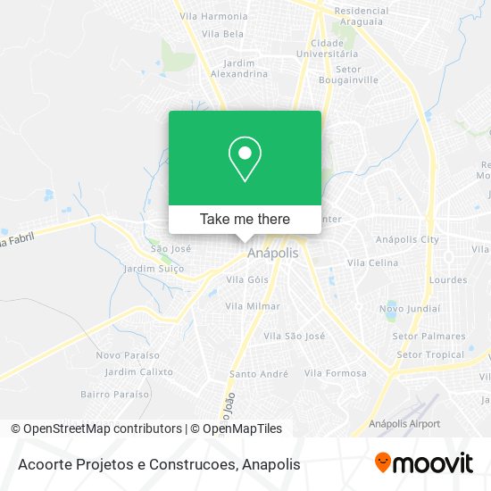 Mapa Acoorte Projetos e Construcoes
