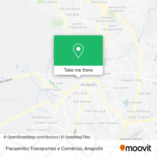 Pacaembu Transportes e Comércio map