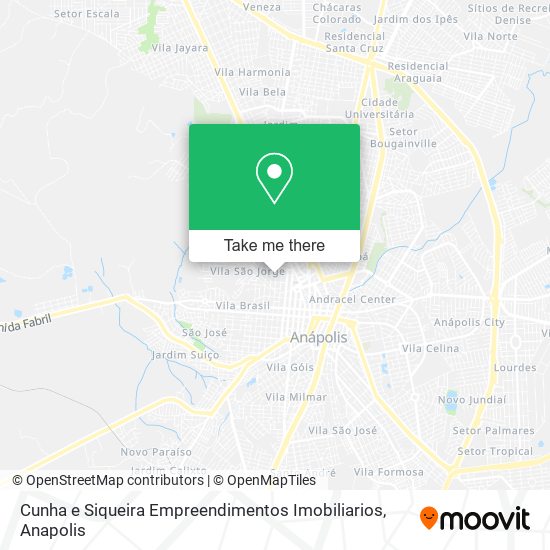 Mapa Cunha e Siqueira Empreendimentos Imobiliarios