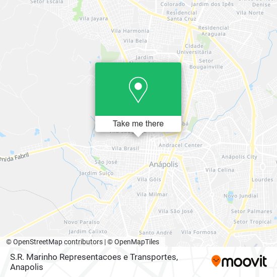 S.R. Marinho Representacoes e Transportes map