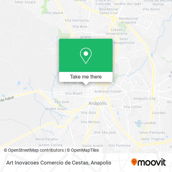 Mapa Art Inovacoes Comercio de Cestas