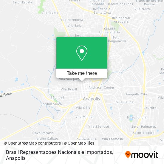 Brasil Representacoes Nacionais e Importados map