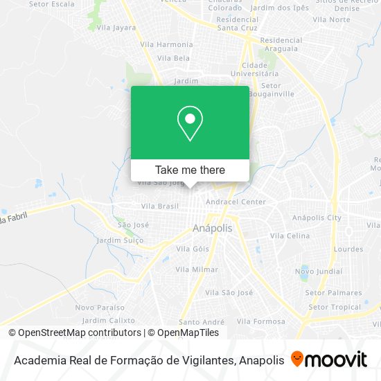 Academia Real de Formação de Vigilantes map