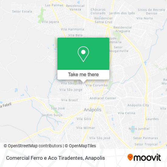 Comercial Ferro e Aco Tiradentes map