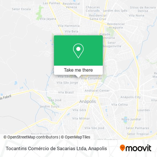 Tocantins Comércio de Sacarias Ltda map