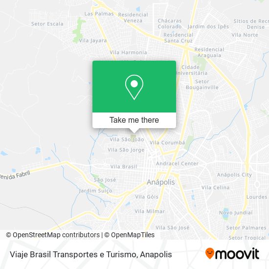 Viaje Brasil Transportes e Turismo map