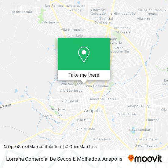 Lorrana Comercial De Secos E Molhados map