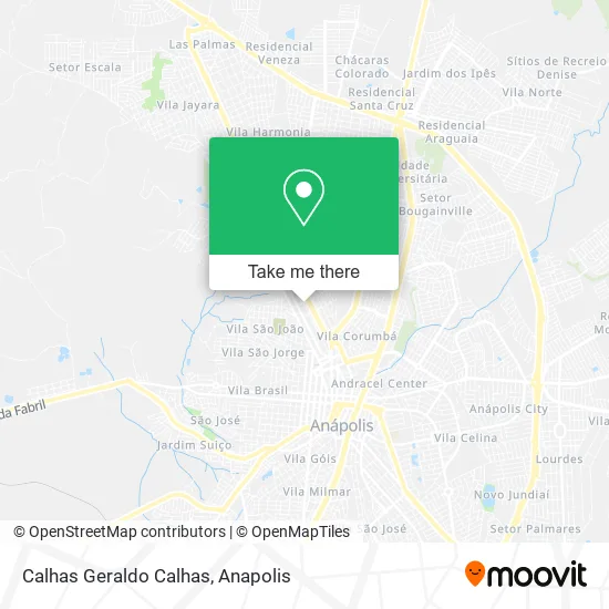 Calhas Geraldo Calhas map