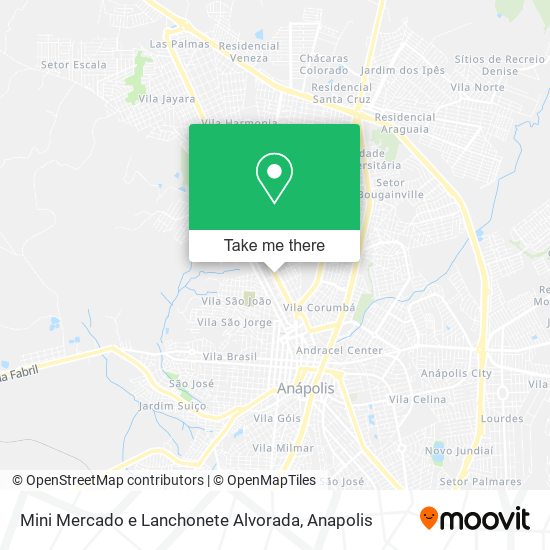 Mapa Mini Mercado e Lanchonete Alvorada