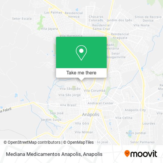 Mediana Medicamentos Anapolis map
