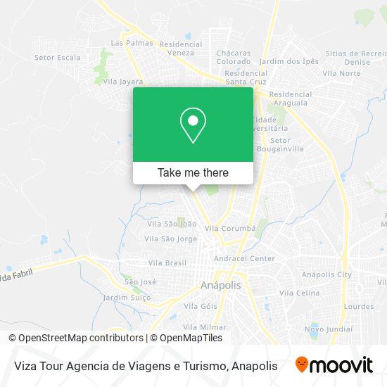 Mapa Viza Tour Agencia de Viagens e Turismo