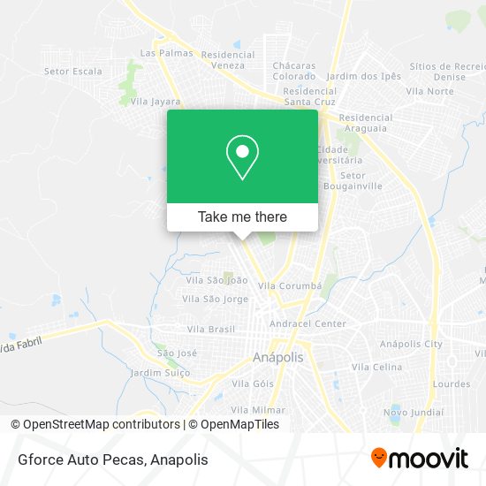 Gforce Auto Pecas map