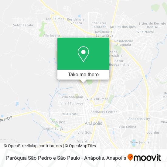 Paróquia São Pedro e São Paulo - Anápolis map