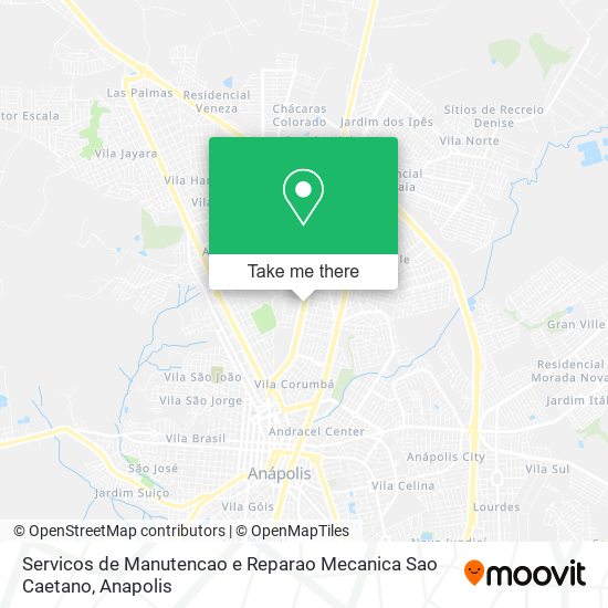 Mapa Servicos de Manutencao e Reparao Mecanica Sao Caetano