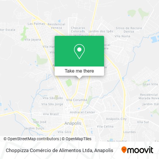 Mapa Choppizza Comércio de Alimentos Ltda