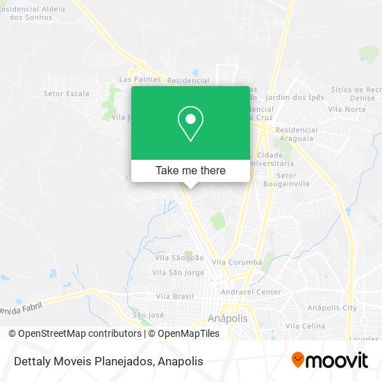 Mapa Dettaly Moveis Planejados