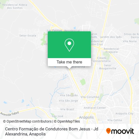 Centro Formação de Condutores Bom Jesus - Jd Alexandrina map