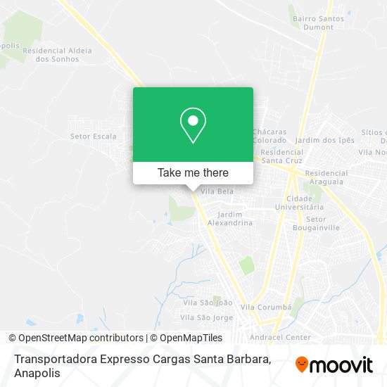 Transportadora Expresso Cargas Santa Barbara map