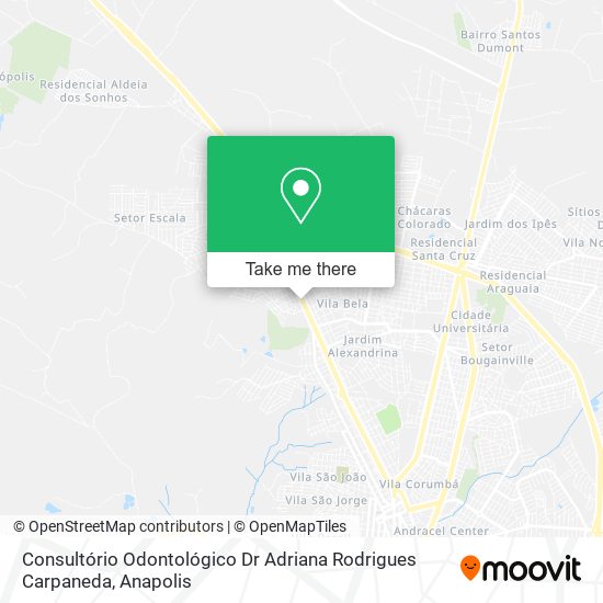 Mapa Consultório Odontológico Dr Adriana Rodrigues Carpaneda