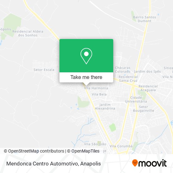 Mapa Mendonca Centro Automotivo