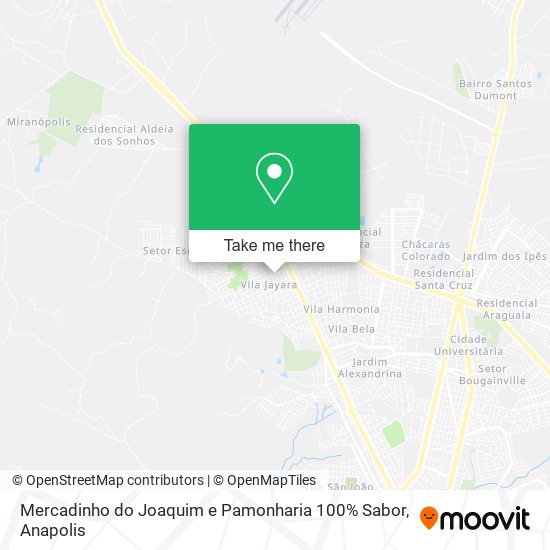 Mapa Mercadinho do Joaquim e Pamonharia 100% Sabor