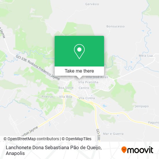 Lanchonete Dona Sebastiana Pão de Queijo map