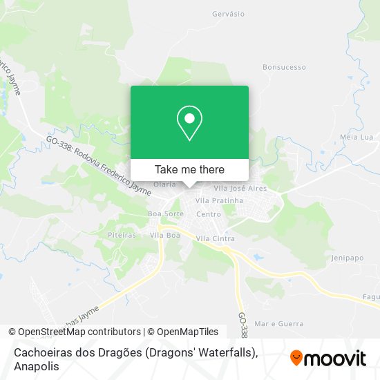 Cachoeiras dos Dragões (Dragons' Waterfalls) map