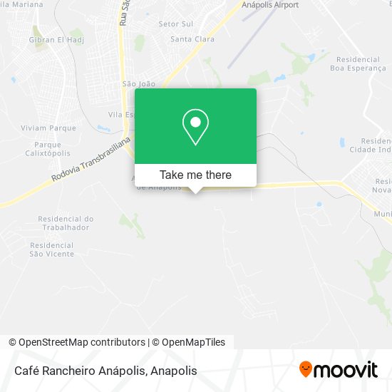 Mapa Café Rancheiro Anápolis