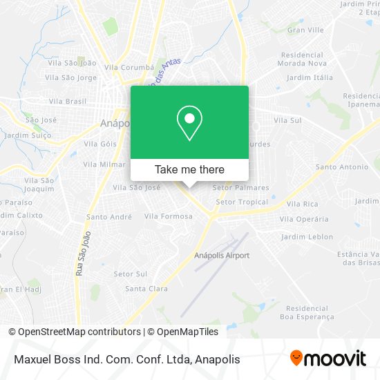Mapa Maxuel Boss Ind. Com. Conf. Ltda