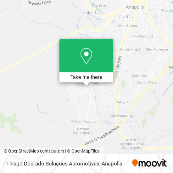 Mapa Thiago Dourado Soluções Automotivas