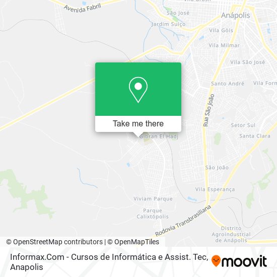 Mapa Informax.Com - Cursos de Informática e Assist. Tec