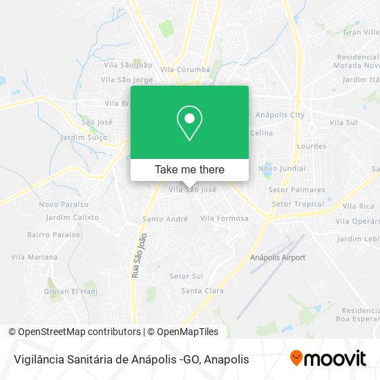 Vigilância Sanitária de Anápolis -GO map
